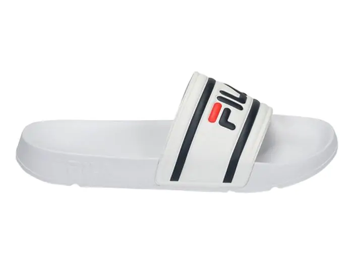 White fila flip flops outlet