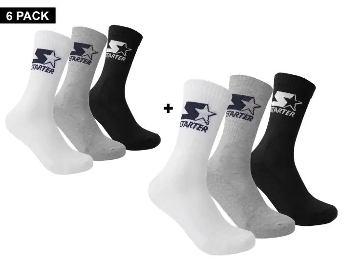 Starter 6 Pack Crew Socks Socken Avantisport