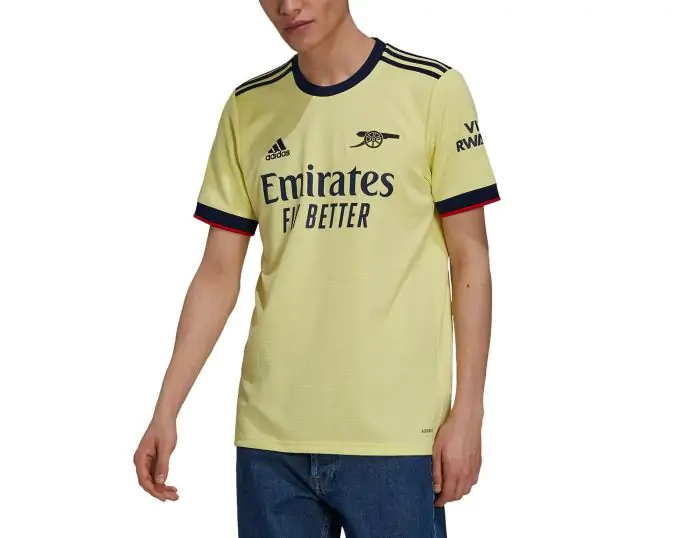 Arsenal adidas kit yellow clearance