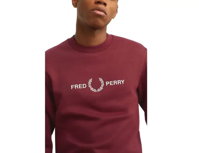 Fred perry graphic sweatshirt top