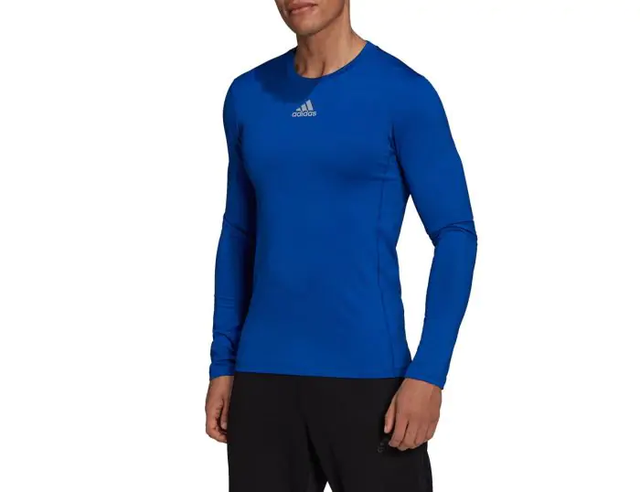 adidas Techfit Warm Long Sleeve Top Dark Blue Compression Top Avantisport