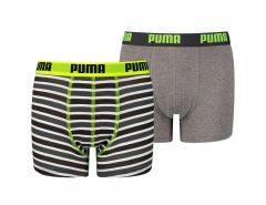 Puma - Boys Basic Boxer Printed Stripes 2P - Unterwäsche Kinder