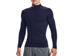 Under Armour - ColdGear Armour Fitted Mock - Navy Baselayer