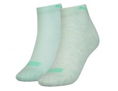 Puma - Quarter 2 Pair Women - Mintgrüne Knöchelsocken