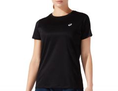 Asics - Core Short Sleeve Top - Black Sports Shirts Women