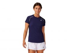 Asics - Court Womens Piping Short Sleeve - Tenniskleidung Damen