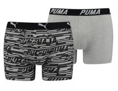 Puma - Logo AOP Boxer 2P  - Puma Boxershorts