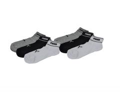 Puma - Unisex Quarter 6-Pack Promo - Black, White, Grey