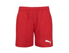 Puma - Boys Swim Mid Length Short - Red Swim Shorts Boys