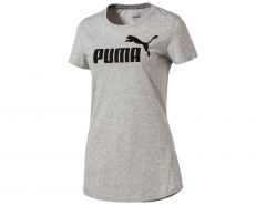 Puma - Ess no1 Logo Tee - Graues Damenhemd