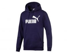 Puma - ESS Hoody FL Big Logo - Dunkelblaues Sweatshirt