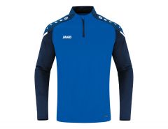 Jako - Ziptop Performance - Blue Football Shirt Men