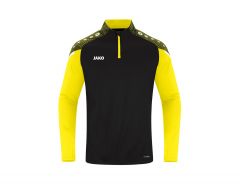 Jako - Ziptop Performance - Black and Yellow Sports Shirt Kids