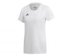 adidas - T19 Short Sleeve Jersey Women - Weißes Sportshirt Damen