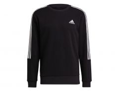 adidas - Performance Essentials Cut 3S Sweater - Schwarzes Sweatshirt