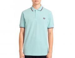 Fred Perry - Twin Tipped Shirt - Hellblaues Poloshirt