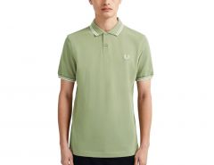 Fred Perry - Twin Tipped Shirt - Grünes Polo