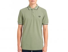 Fred Perry - Twin Tipped Shirt - Grünes Poloshirt