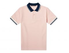 Fred Perry - Contrast Rib Polo Shirt - Rosafarbenes Poloshirt