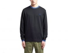 Fred Perry - Tipped Neck Sweatshirt - Sweatshirt Herren