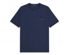 Fred Perry - Pocket Detail Pique Shirt - T-Shirt Blau