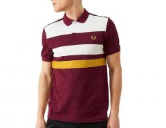 Fred Perry - Tape Detail Polo Shirt - Herren Poloshirt