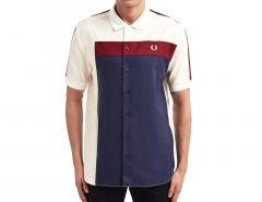 Fred Perry - Abstract Panel Shirt - Kurzarmhemd