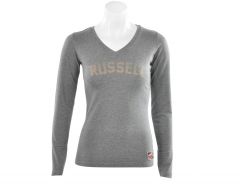Russell Athletic  - Deep V-Neck Long Sleeve Tee - Damenshirts