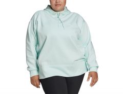 adidas - Studio Hoodie (Plus Size) - Mintgreen Hoodie