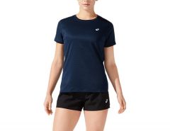 Asics - Core Short Sleeve Top - Blaues Damen T-Shirt