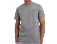 Fred Perry - Crew Neck T-Shirt - Grey T-Shirt Cotton