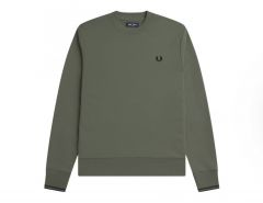 Fred Perry - Crew Neck Sweatshirt - Army Green Sweater