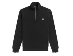 Fred Perry - Half Zip Sweatshirt - Black Sweater