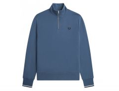 Fred Perry - Half Zip Sweatshirt - Blue Sweater