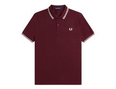 Fred Perry - Twin Tipped Shirt - Burgundy Polo Shirt