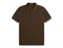 Fred Perry - Twin Tipped Shirt - Brown Polo Shirt