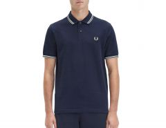 Fred Perry - Twin Tipped Shirt - Dark Blue Polo Shirt