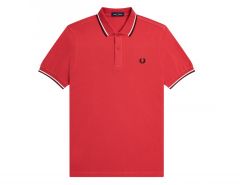 Fred Perry - Twin Tipped Polo - Light Red Polo Shirt