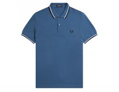 Fred Perry - Twin Tipped Shirt - Blue Polo Shirt