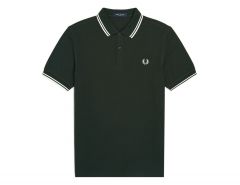 Fred Perry - Twin Tipped Shirt - Dark Green Polo Shirt