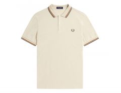 Fred Perry - Twin Tipped Shirt - Cotton Polo Shirt Beige