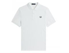 Fred Perry - Plain Shirt - White Polo Shirt Men
