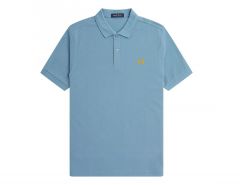 Fred Perry - Plain Shirt - Blue Polo Shirt Men