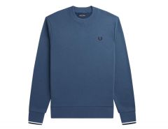 Fred Perry - Crew Neck Sweatshirt - Blue Sweater