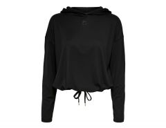 Only Play - Nori LS Hooded Top - Schwarzes Damen Hoodie