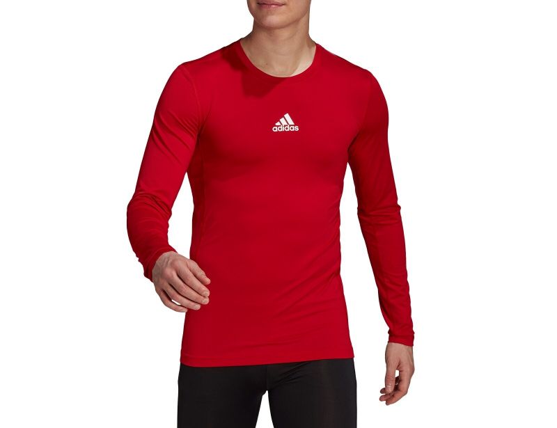 adidas Techfit Long Sleeve Top Kompressionsshirt Rot Avantisport