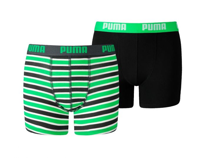 Puma Basic Boxer Printed Stripes 2P Kinder Unterwäsche