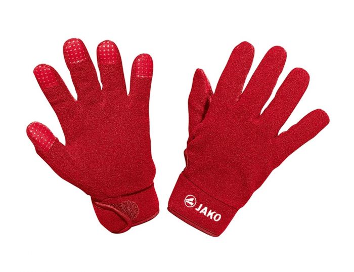 Jako Players glove fleece Roter Fleece Spielerhandschuh