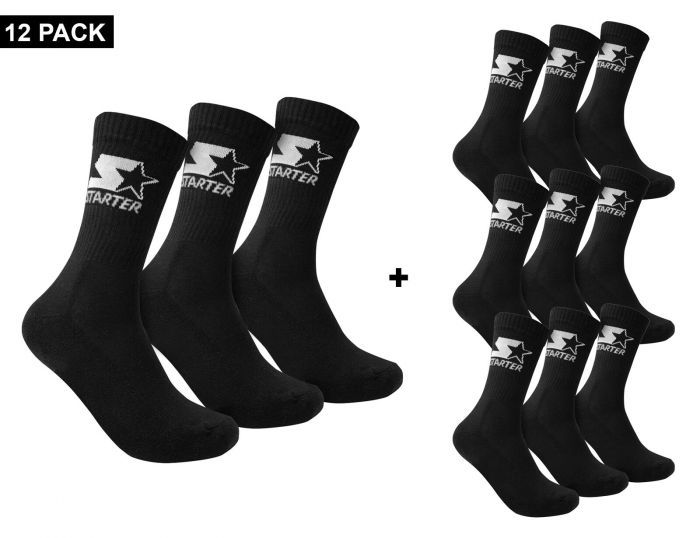 Starter 12-Pack Crew Socks Sportsocken Vorteilspack