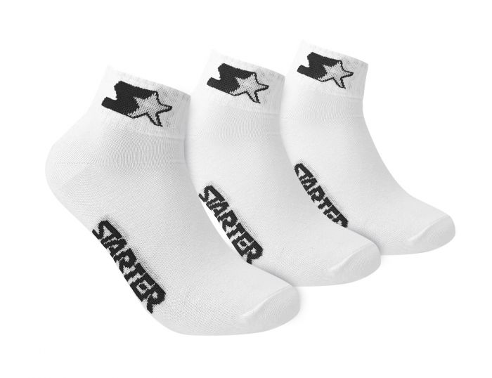 Starter 3-Pack Quarter Socks Weiße Socken